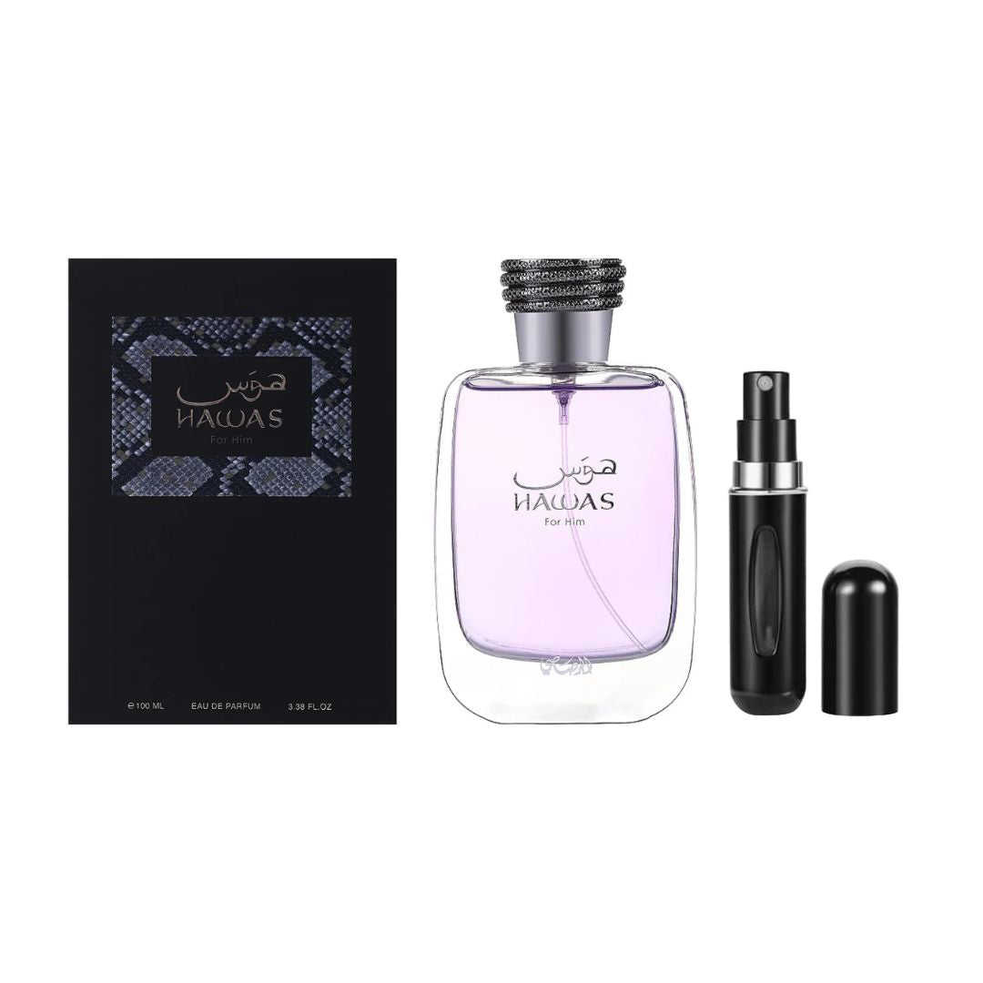 HAWAS DE RASASI 100 ML + PERFUMERO