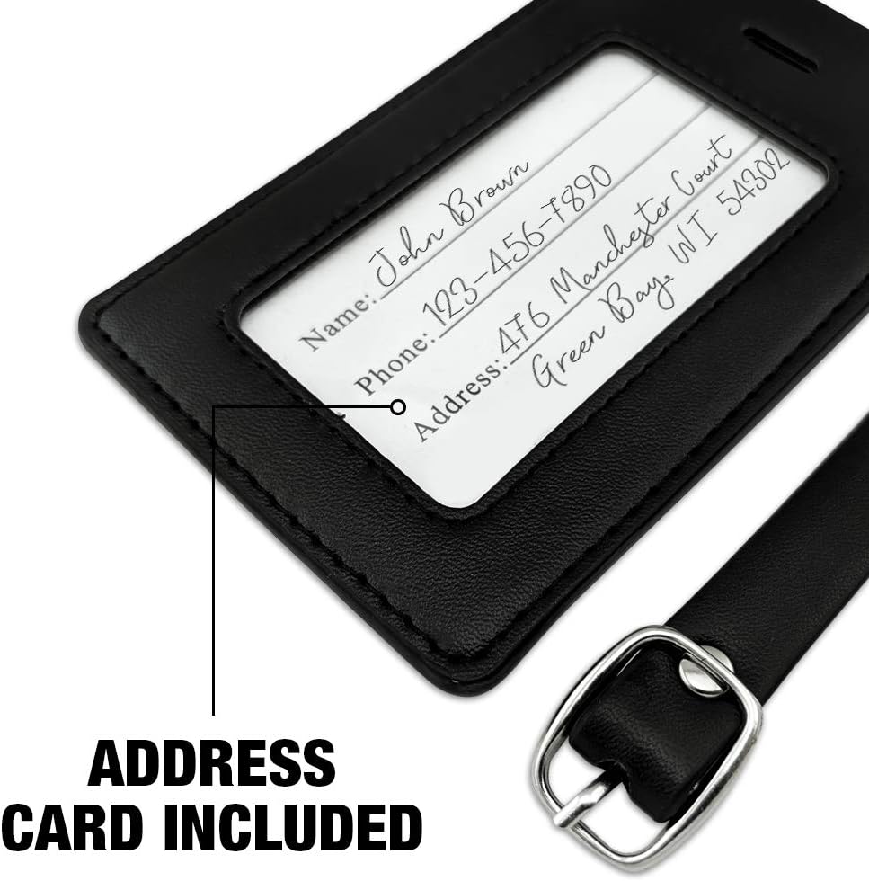 Harry Potter Slytherin Painted Crest Rectangle Leather Luggage Card ID Tag