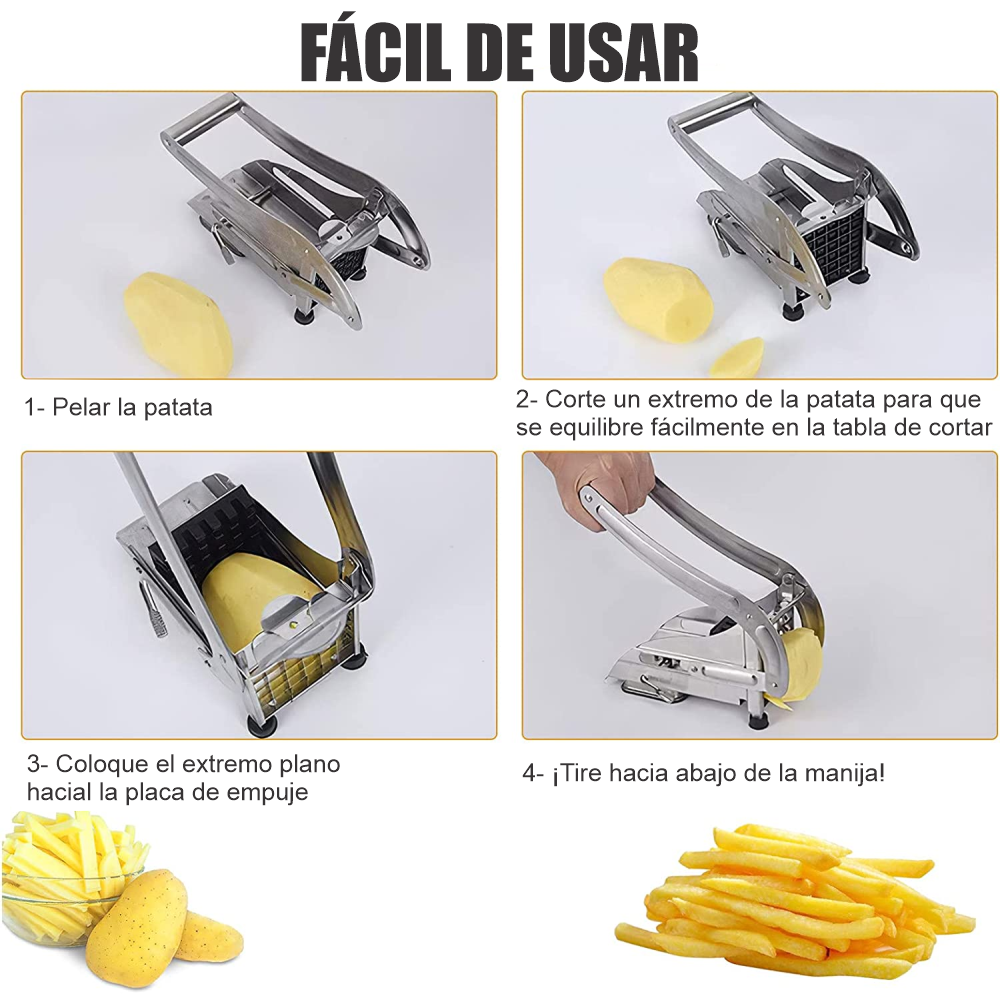 Cortador Manual De Papas Acero Inoxidable