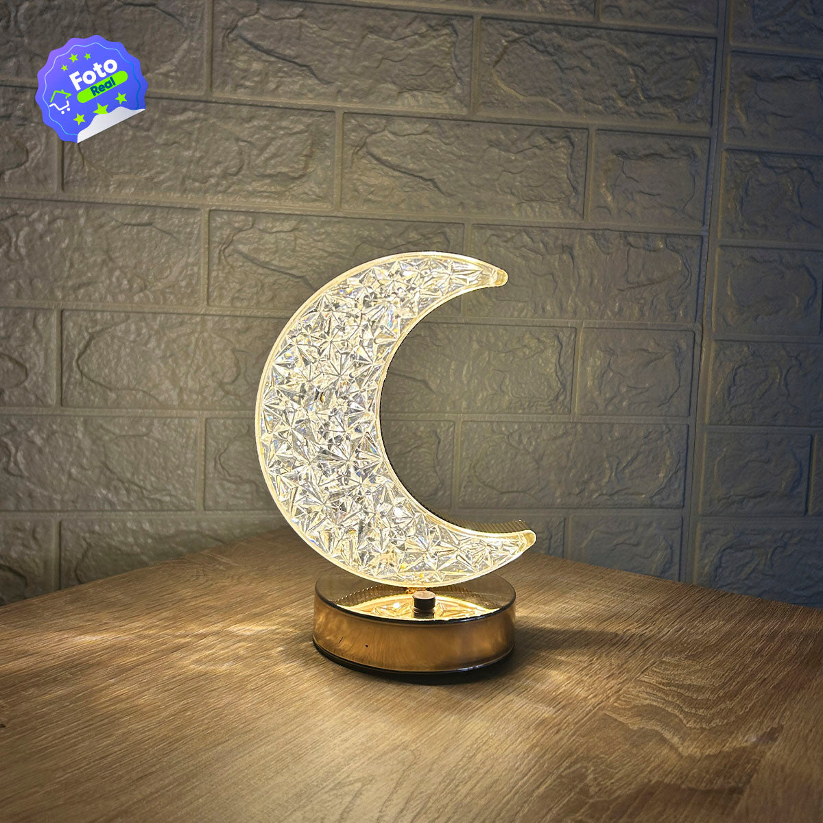 Lampara Táctil Efecto Cristal Mesa